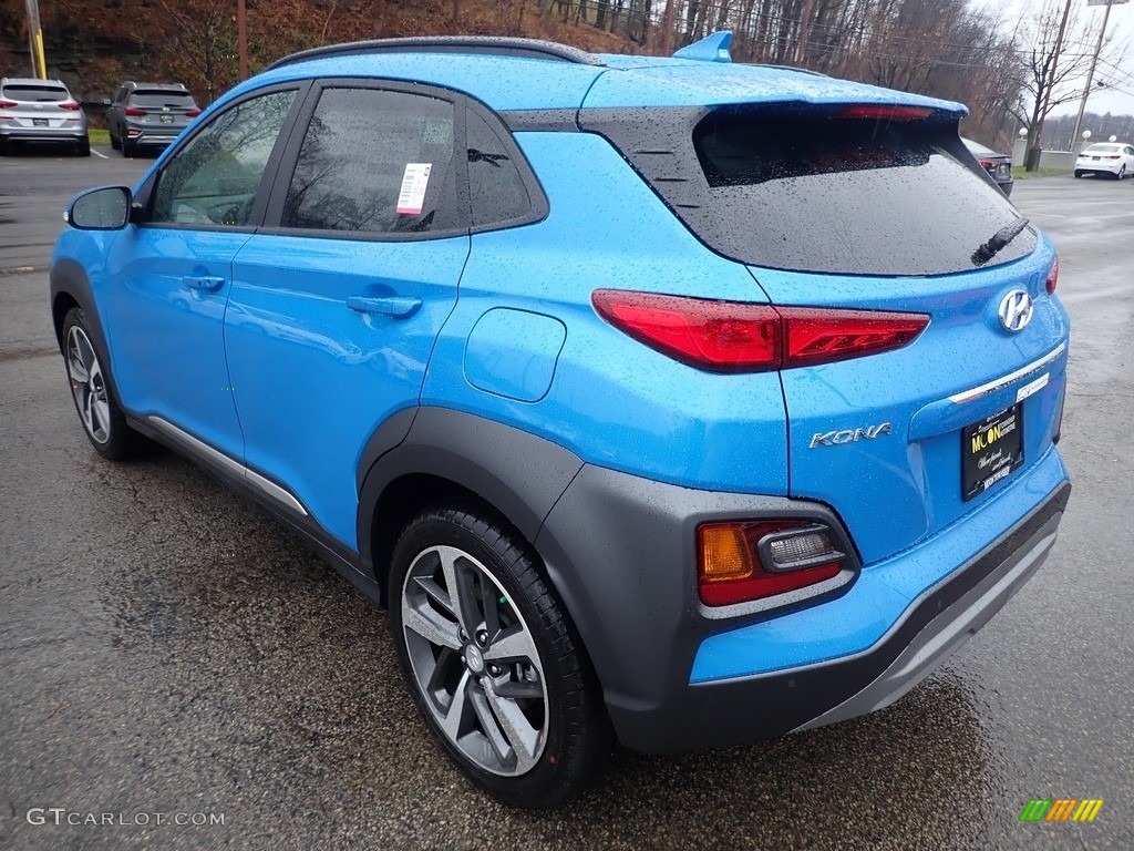 2020 Kona Ultimate AWD - Surf Blue / Black photo #6