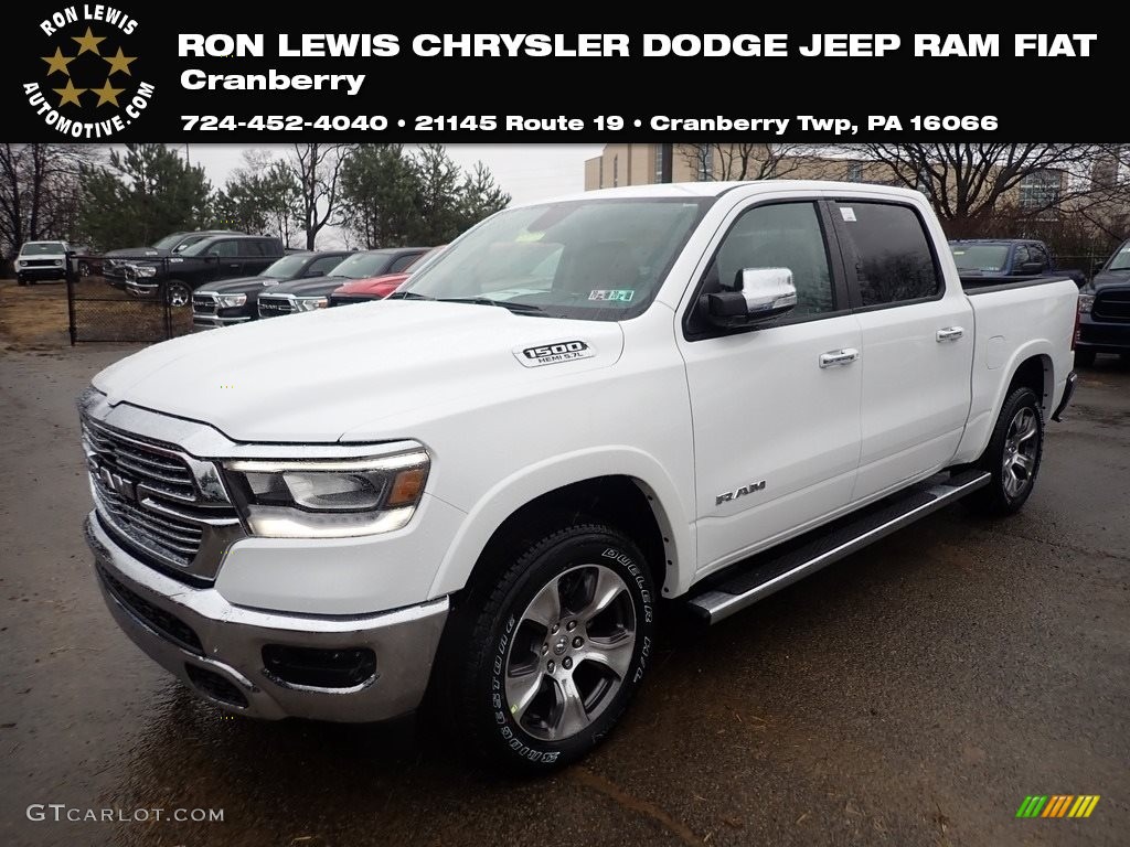 2020 1500 Laramie Crew Cab 4x4 - Bright White / Black photo #1