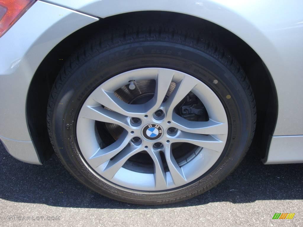 2008 3 Series 328i Sedan - Titanium Silver Metallic / Black photo #7