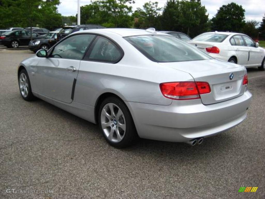 2009 3 Series 328xi Coupe - Titanium Silver Metallic / Black photo #3