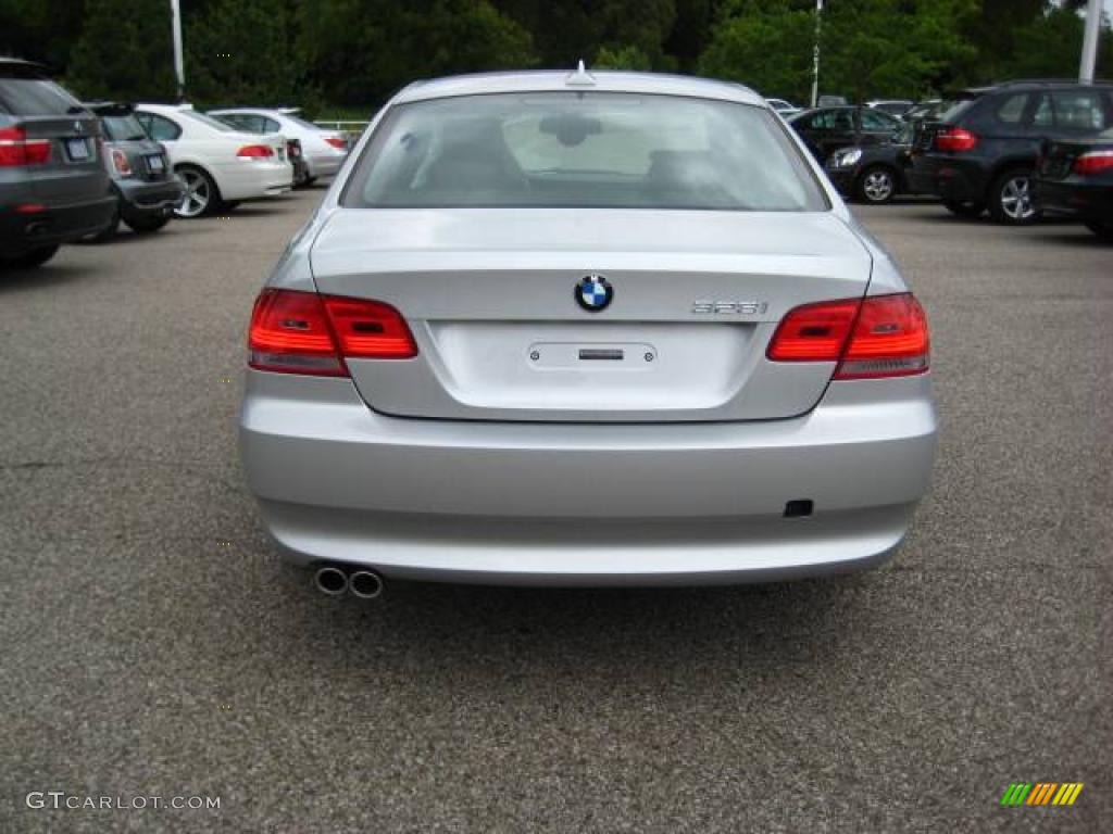 2009 3 Series 328xi Coupe - Titanium Silver Metallic / Black photo #4