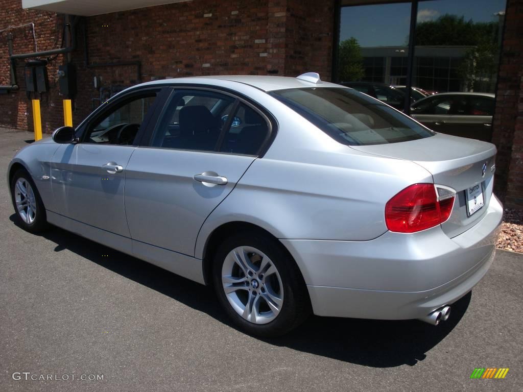 2008 3 Series 328i Sedan - Titanium Silver Metallic / Black photo #4