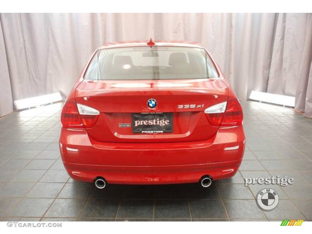 2008 3 Series 335xi Sedan - Crimson Red / Black photo #2