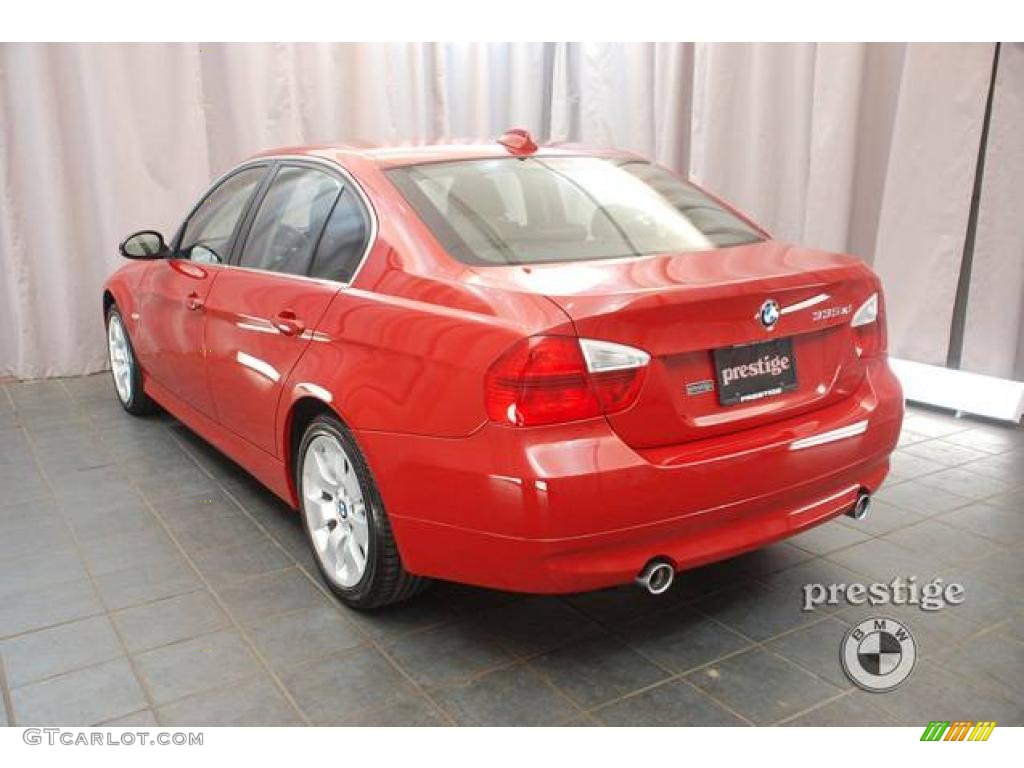 2008 3 Series 335xi Sedan - Crimson Red / Black photo #3