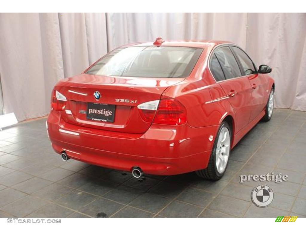 2008 3 Series 335xi Sedan - Crimson Red / Black photo #5