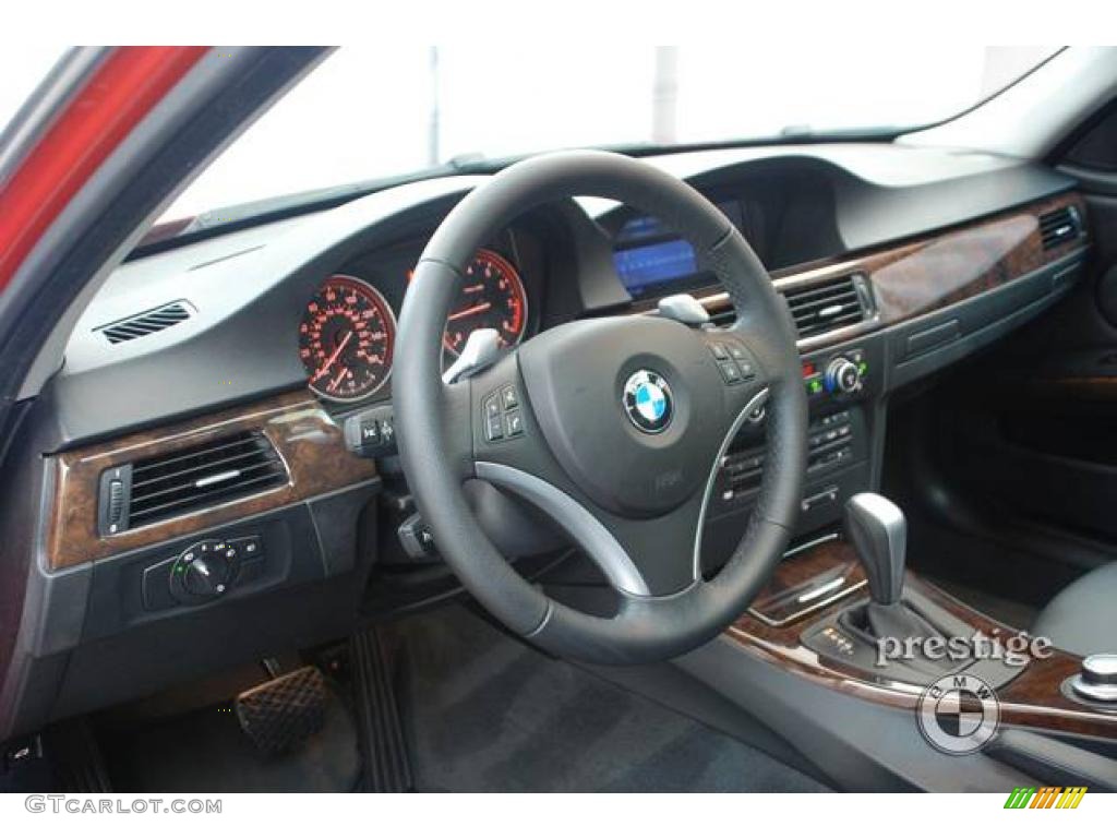 2008 3 Series 335xi Sedan - Crimson Red / Black photo #13