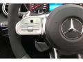 Platinum White/Pearl Black Steering Wheel Photo for 2020 Mercedes-Benz C #136394529