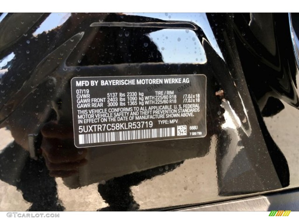 2019 X3 sDrive30i - Jet Black / Black photo #12