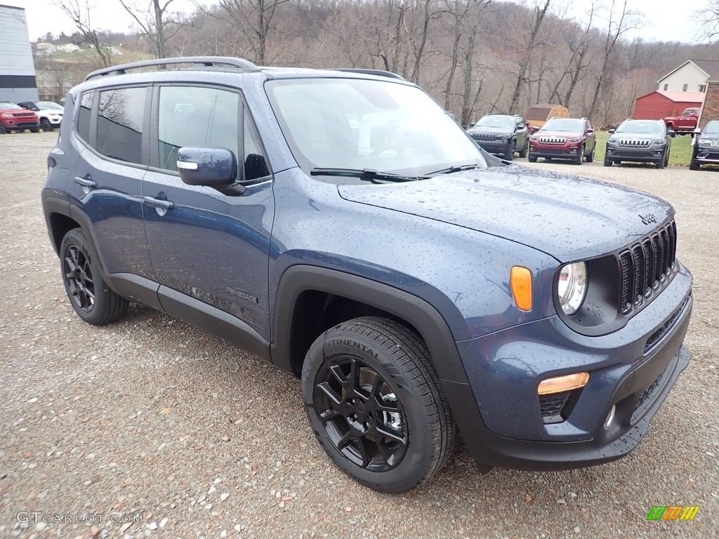 2020 Renegade Latitude 4x4 - Slate Blue Pearl / Black photo #7