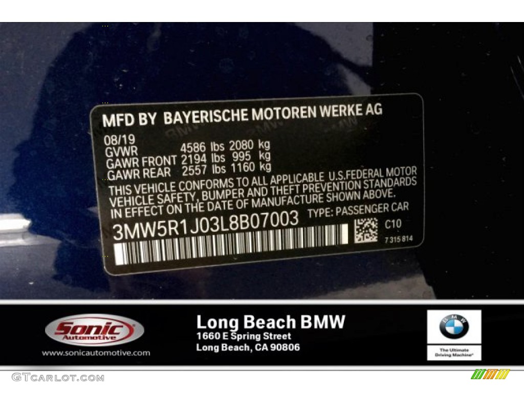 2020 3 Series 330i Sedan - Mediterranean Blue Metallic / Black photo #11