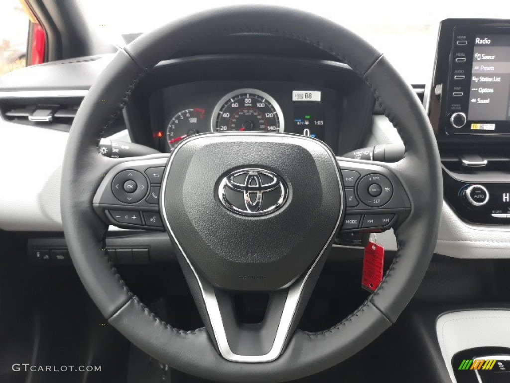 2020 Toyota Corolla SE Light Gray Steering Wheel Photo #136401825
