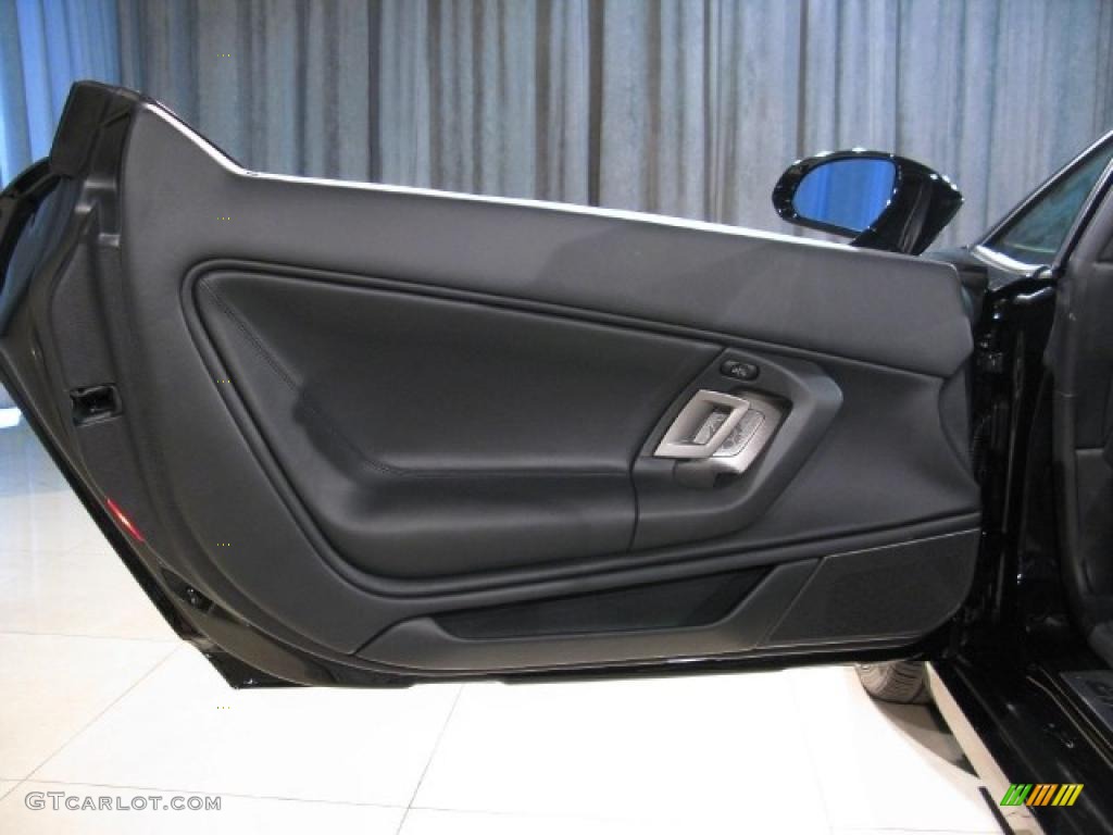 Black Interior 2007 Lamborghini Gallardo Spyder Photo #13640287