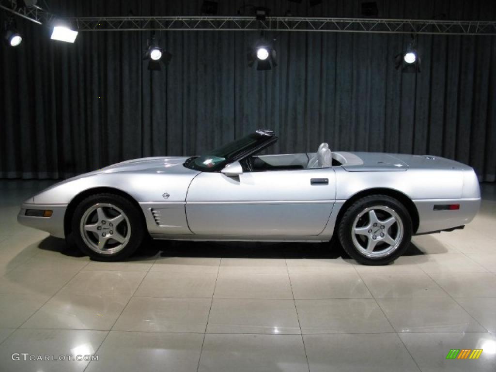 Sebring Silver Metallic 1996 Chevrolet Corvette Collector Edition Convertible Exterior Photo #13640462