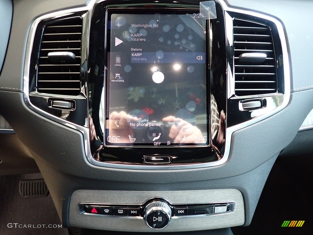 2020 XC90 T6 AWD Inscription - Pebble Gray Metallic / Charcoal photo #15