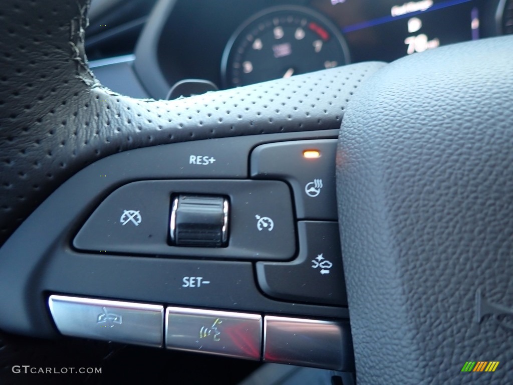 2020 Cadillac XT4 Sport AWD Jet Black Steering Wheel Photo #136409902