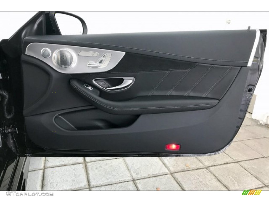 2020 Mercedes-Benz C AMG 63 S Coupe Black Door Panel Photo #136411822