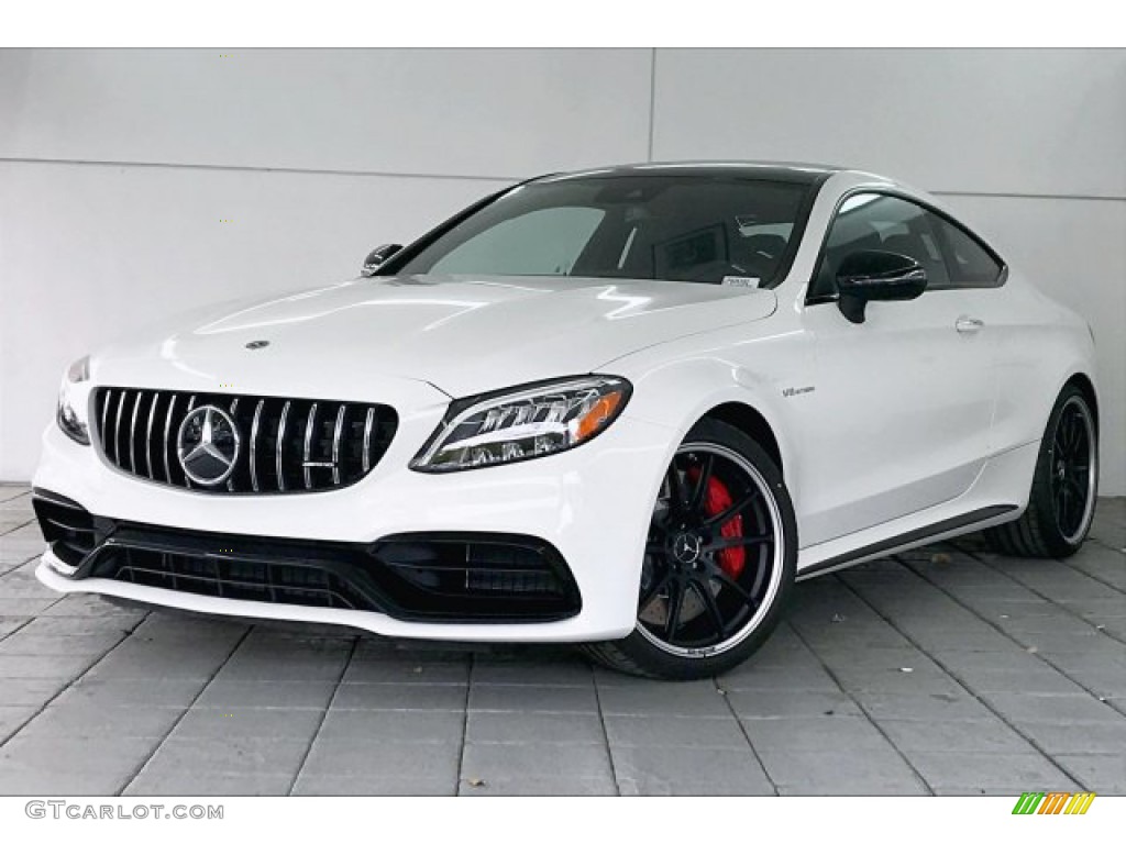 Polar White 2020 Mercedes-Benz C AMG 63 S Coupe Exterior Photo #136412113