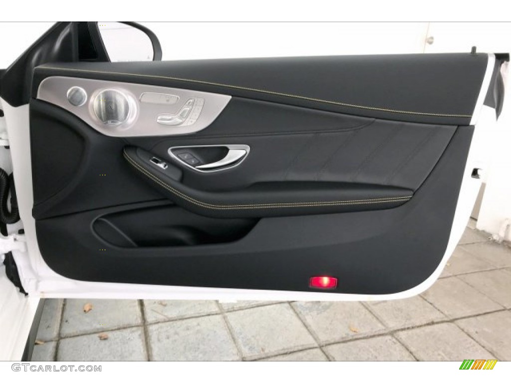 2020 Mercedes-Benz C AMG 63 S Coupe Black Door Panel Photo #136412461
