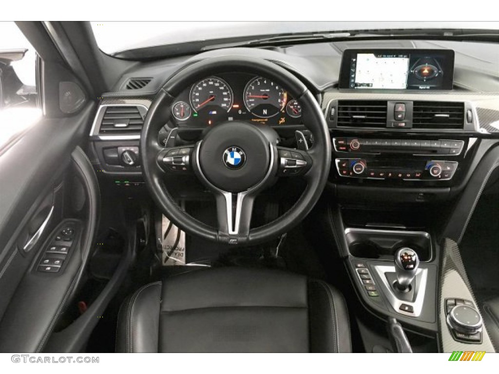 2017 BMW M3 Sedan Black Dashboard Photo #136413838