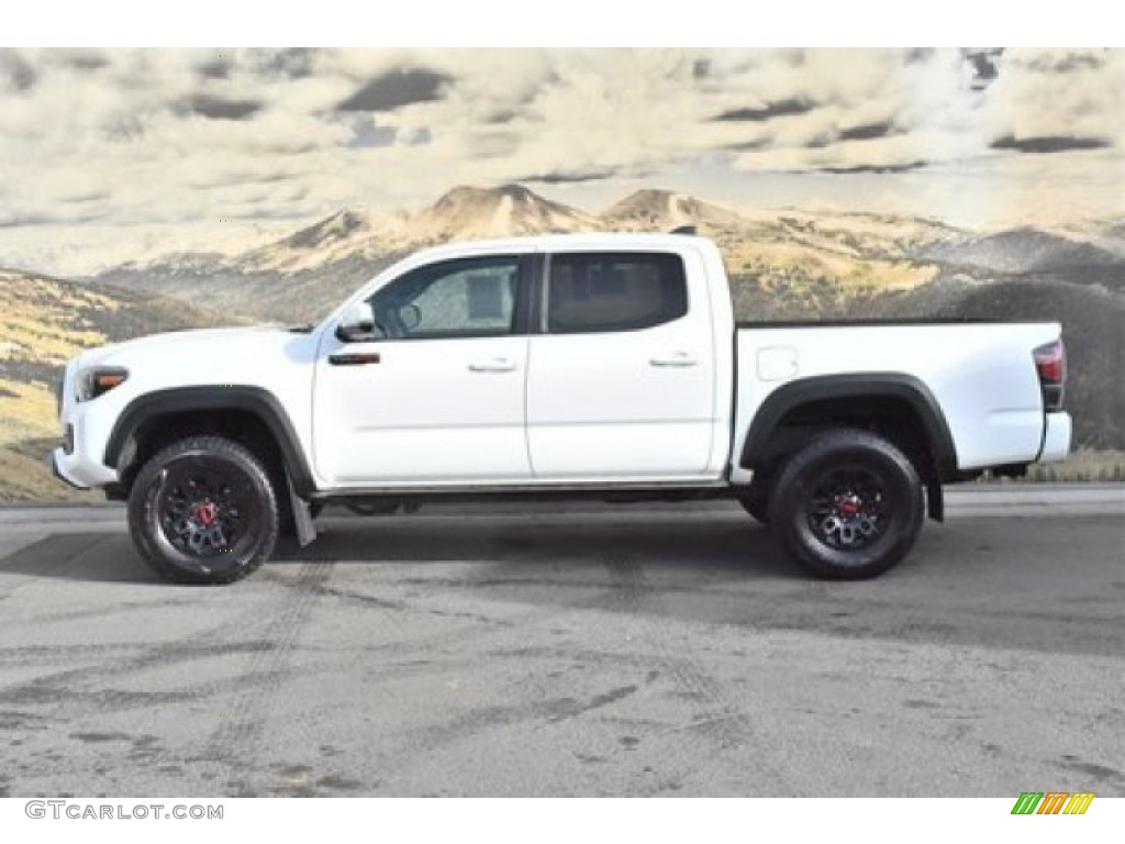 Super White 2019 Toyota Tacoma TRD Pro Double Cab 4x4 Exterior Photo #136414120