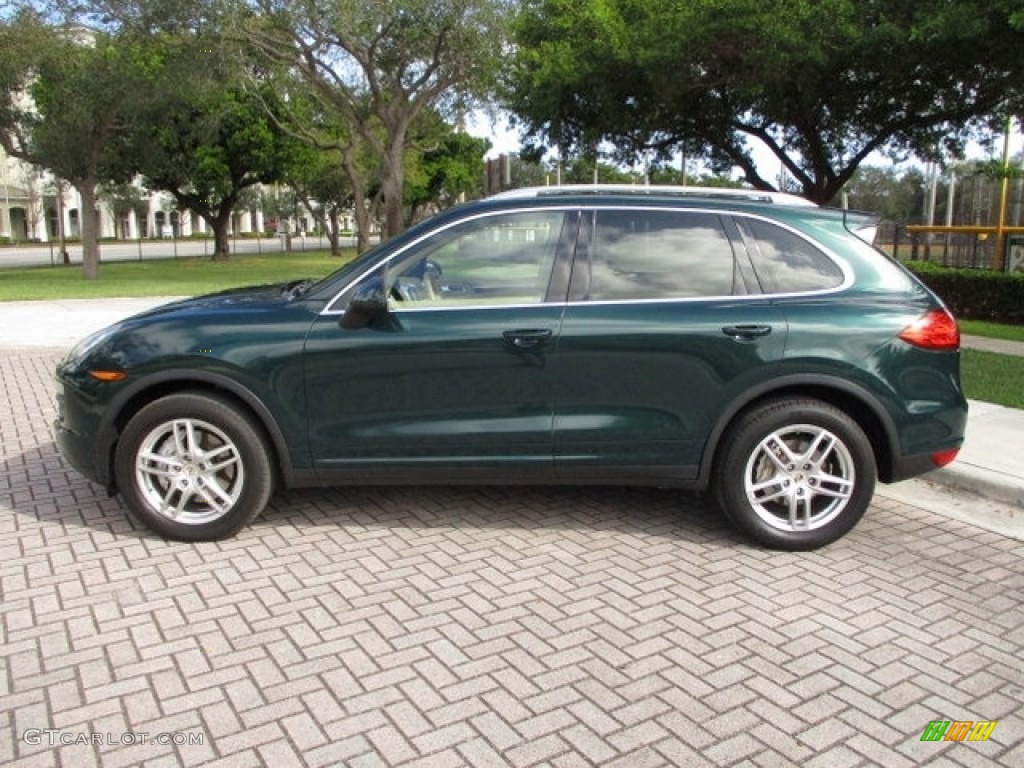 Jet Green Metallic 2011 Porsche Cayenne S Exterior Photo #136416418