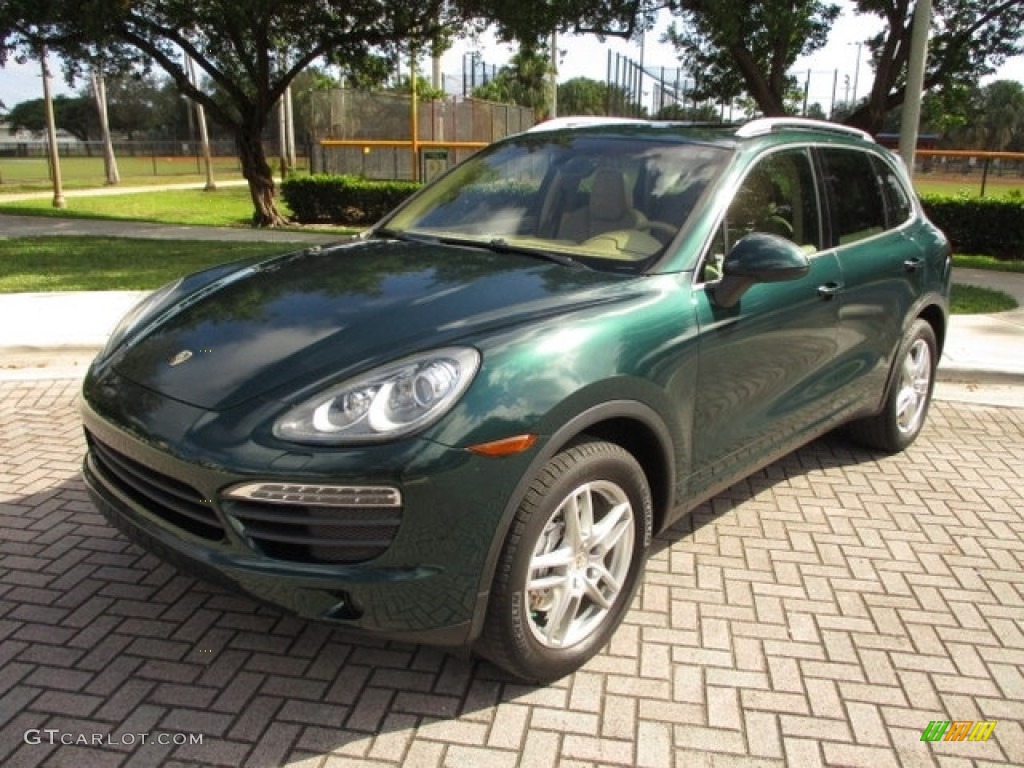 Jet Green Metallic 2011 Porsche Cayenne S Exterior Photo #136416616