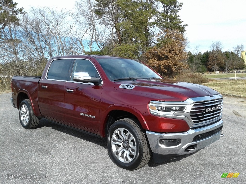 Delmonico Red Pearl 2020 Ram 1500 Longhorn Crew Cab 4x4 Exterior Photo #136416745