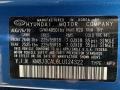 R2U: Aqua Blue 2020 Hyundai Tucson SEL AWD Color Code