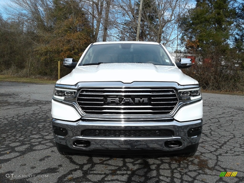 2020 1500 Longhorn Crew Cab 4x4 - Bright White / Light Mountain Brown/Mountain Brown photo #3