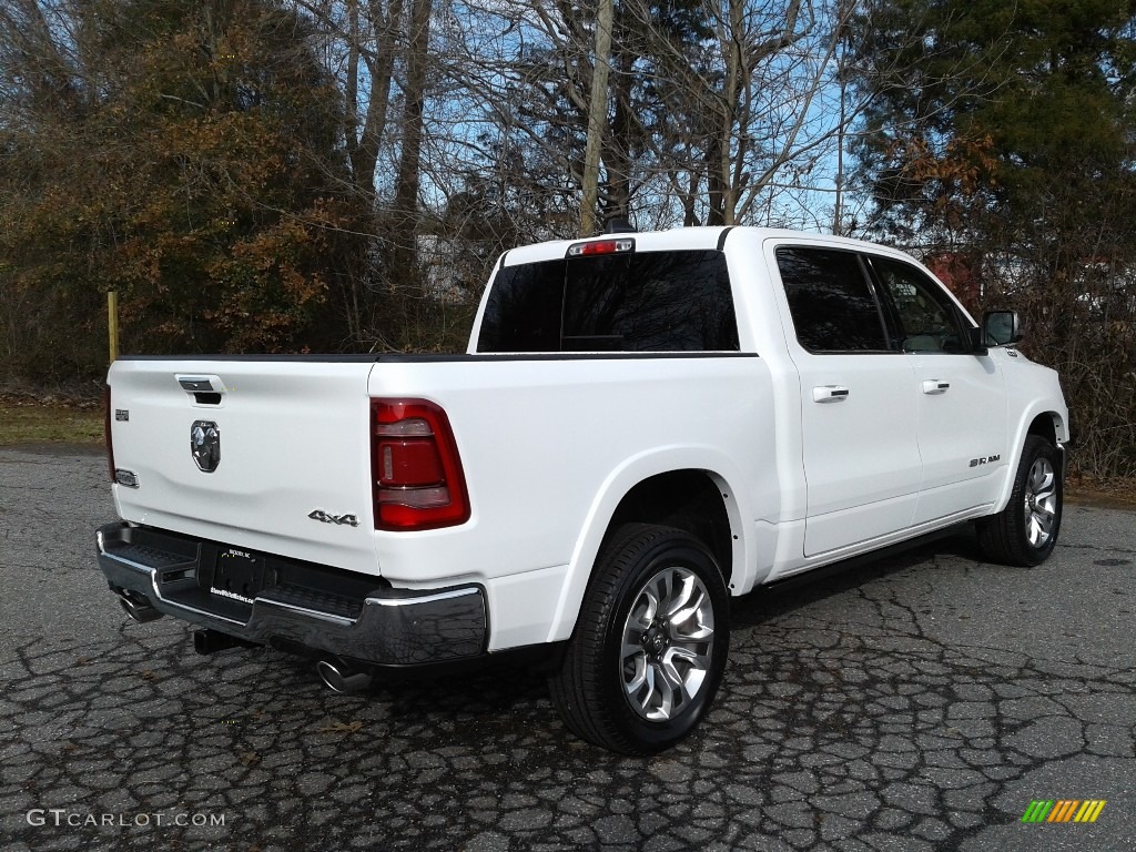 2020 1500 Longhorn Crew Cab 4x4 - Bright White / Light Mountain Brown/Mountain Brown photo #6