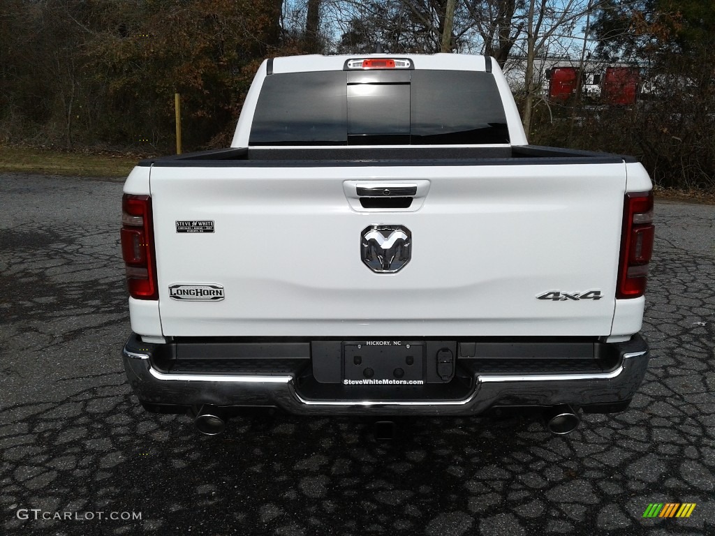 2020 1500 Longhorn Crew Cab 4x4 - Bright White / Light Mountain Brown/Mountain Brown photo #7