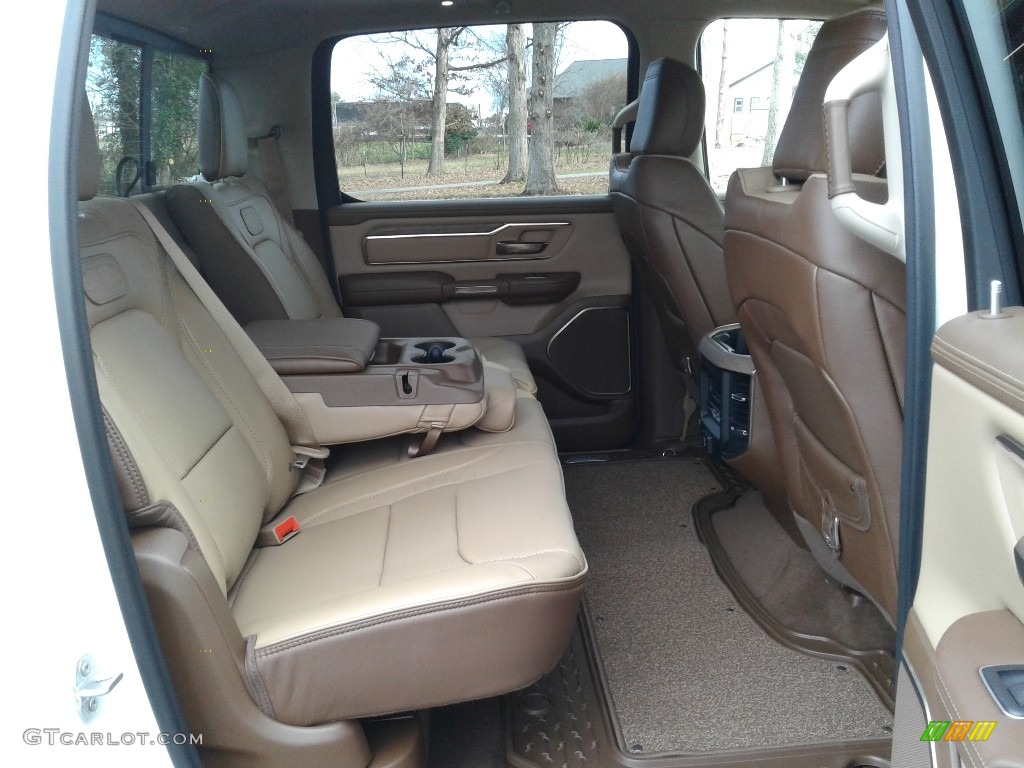 2020 1500 Longhorn Crew Cab 4x4 - Bright White / Light Mountain Brown/Mountain Brown photo #14