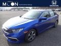 2020 Aegean Blue Metallic Honda Civic LX Sedan  photo #1