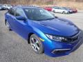 2020 Aegean Blue Metallic Honda Civic LX Sedan  photo #6