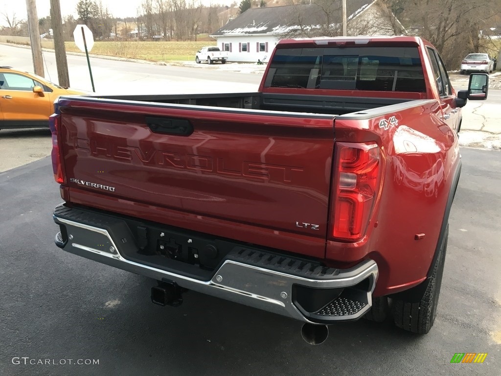 2020 Silverado 3500HD LTZ Crew Cab 4x4 - Cajun Red Tintcoat / Gideon/Very Dark Atmosphere photo #7