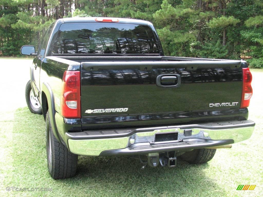 2003 Silverado 1500 LS Extended Cab 4x4 - Black / Tan photo #9