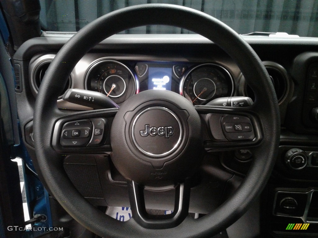 2020 Jeep Wrangler Sport 4x4 Black Steering Wheel Photo #136424838