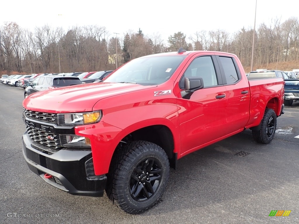 2020 Silverado 1500 Custom Trail Boss Double Cab 4x4 - Red Hot / Jet Black photo #1