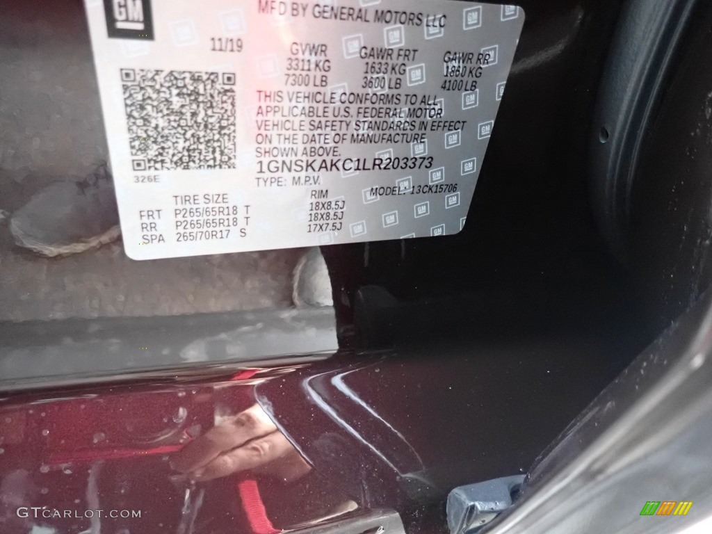 2020 Tahoe LS 4WD - Black Cherry Metallic / Jet Black photo #12