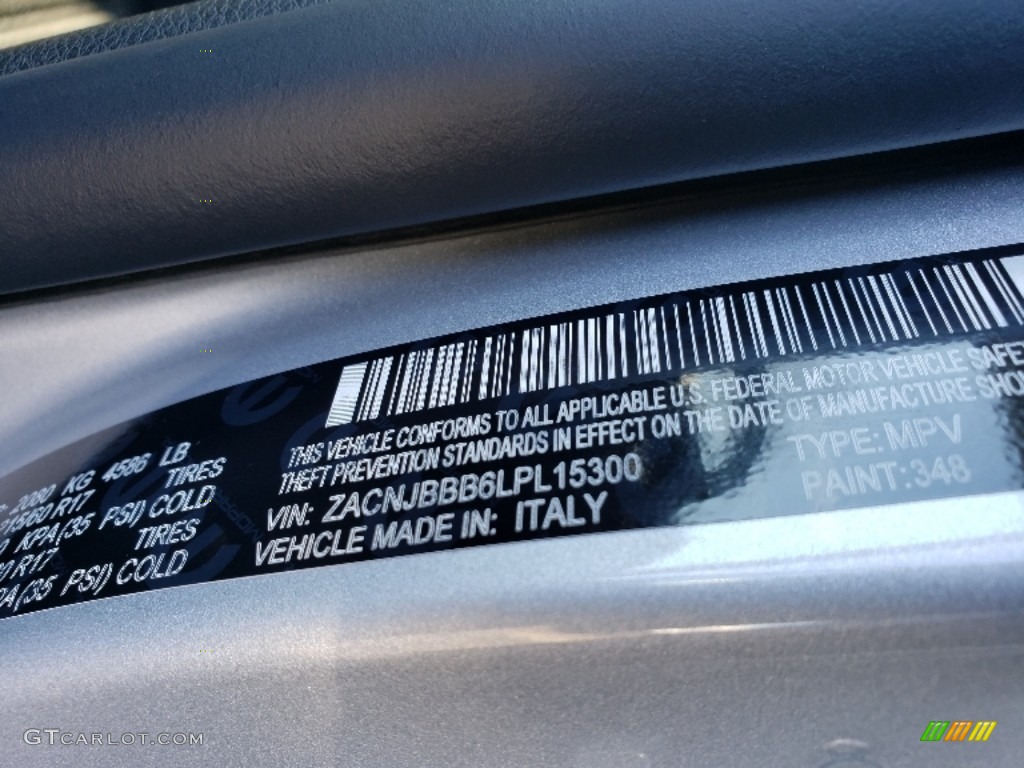 2020 Renegade Color Code 348 for Glacier Metallic Photo #136428906