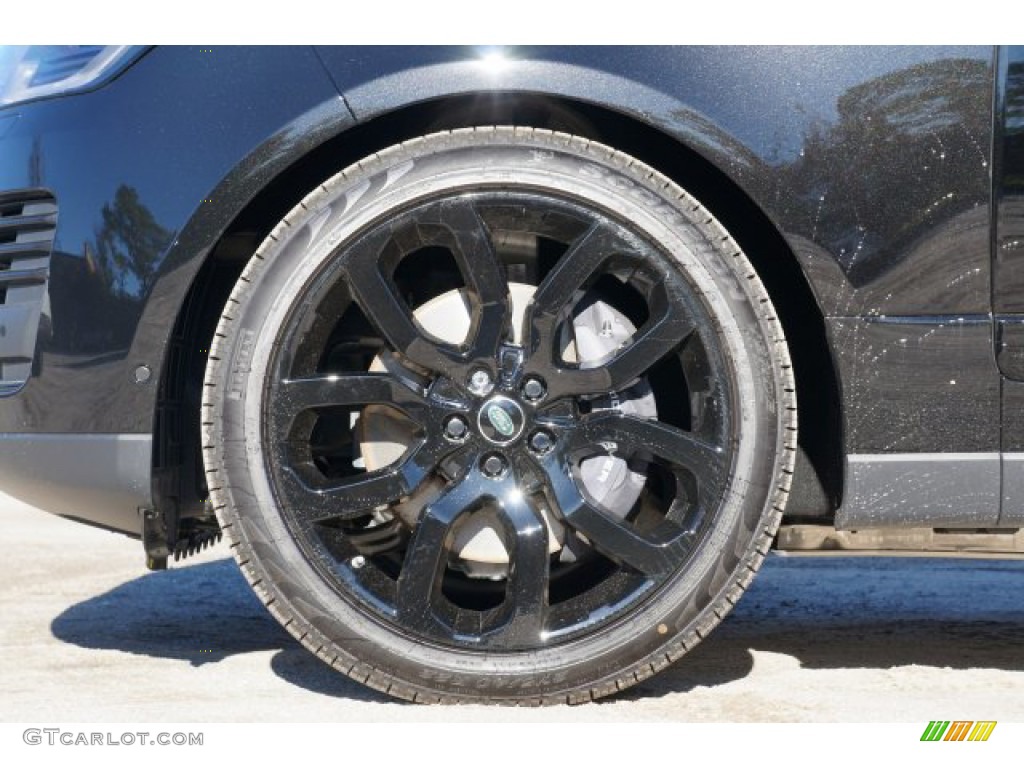 2020 Range Rover HSE - Santorini Black Metallic / Almond/Espresso photo #8