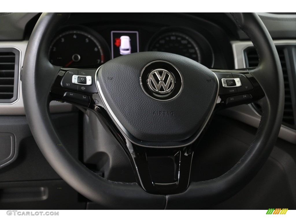2019 Volkswagen Atlas SE 4Motion Titan Black Steering Wheel Photo #136429023