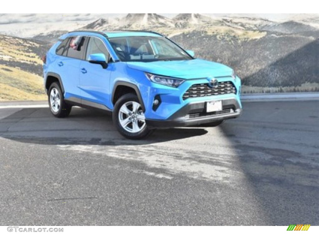 2019 RAV4 XLE AWD - Blue Flame / Black photo #1