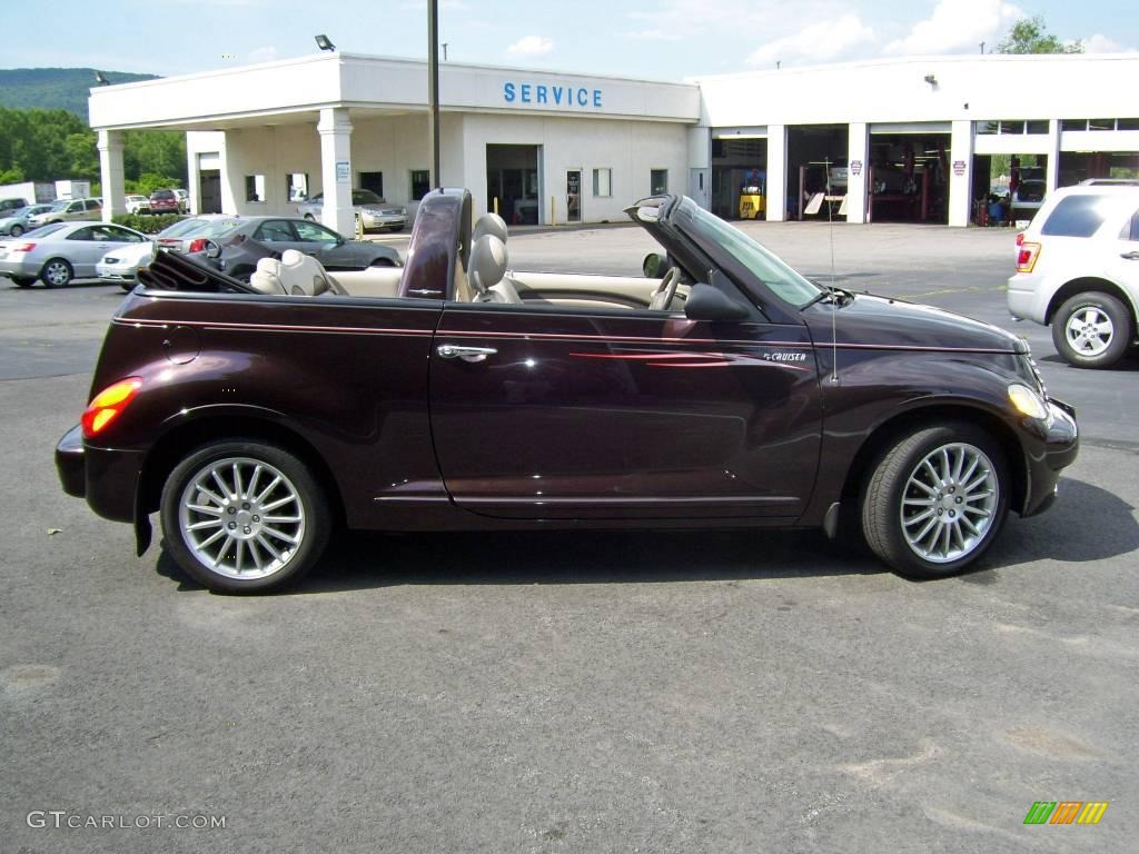 2005 PT Cruiser Dream Cruiser Series 4 Convertible - Dark Plum Pearl / Taupe/Pearl Beige photo #4