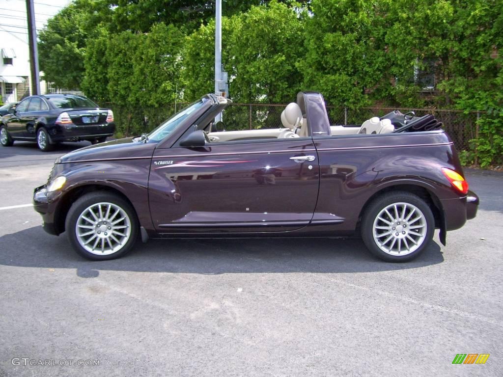 2005 PT Cruiser Dream Cruiser Series 4 Convertible - Dark Plum Pearl / Taupe/Pearl Beige photo #8