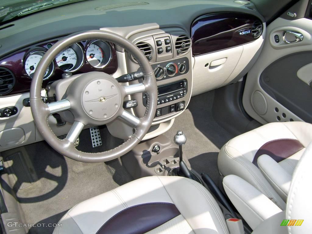 2005 PT Cruiser Dream Cruiser Series 4 Convertible - Dark Plum Pearl / Taupe/Pearl Beige photo #13