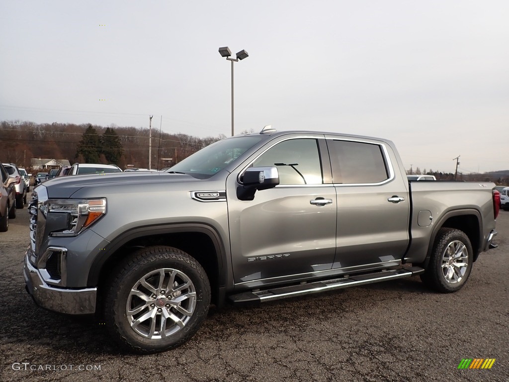 Satin Steel Metallic 2020 GMC Sierra 1500 SLT Crew Cab 4WD Exterior Photo #136433976