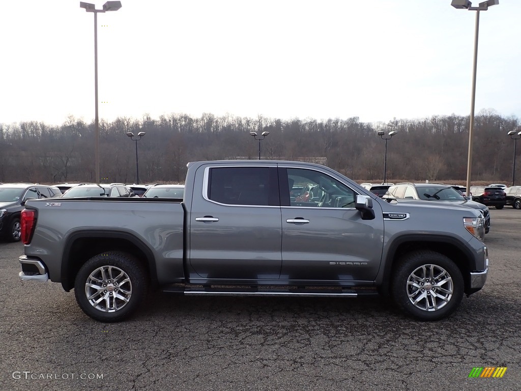 Satin Steel Metallic 2020 GMC Sierra 1500 SLT Crew Cab 4WD Exterior Photo #136434054