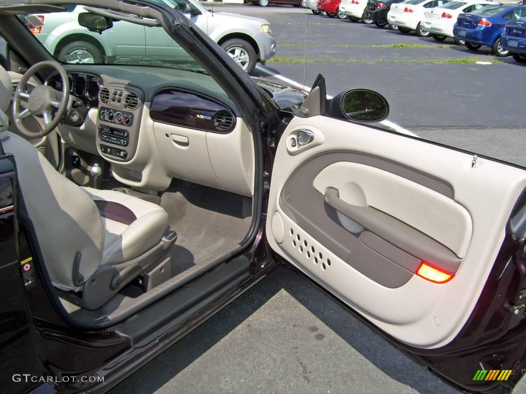 2005 PT Cruiser Dream Cruiser Series 4 Convertible - Dark Plum Pearl / Taupe/Pearl Beige photo #16