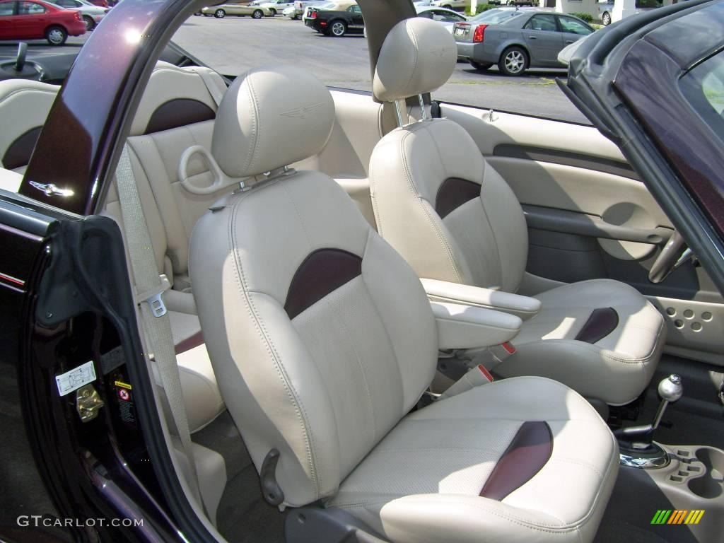 2005 PT Cruiser Dream Cruiser Series 4 Convertible - Dark Plum Pearl / Taupe/Pearl Beige photo #17